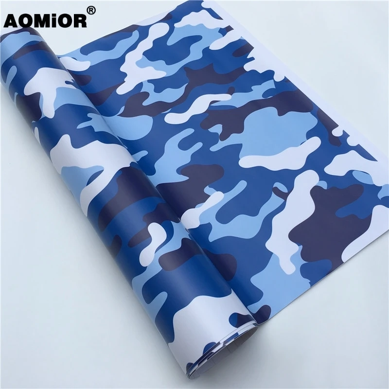 Blue Camo Vinyl Wrap  Film(11)