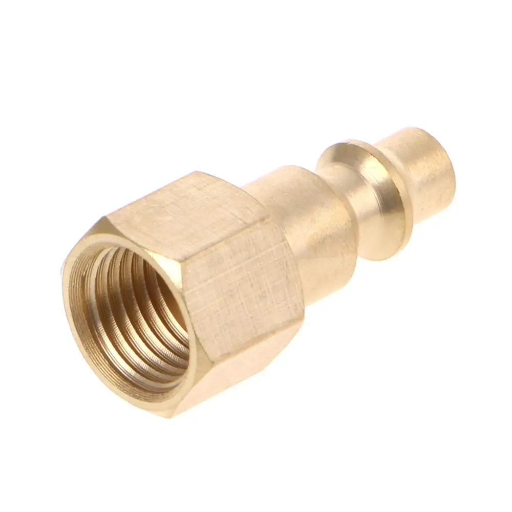

Solid Brass 1/4" NPT Quick Connector Air Hose Fittings Air Compressor Coupler Plug