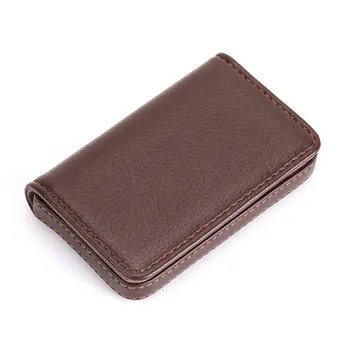 

Mini Magnetic Design Card Holder Bag Business Package PU Leather Case For ID Credit Cards Drop Shipping