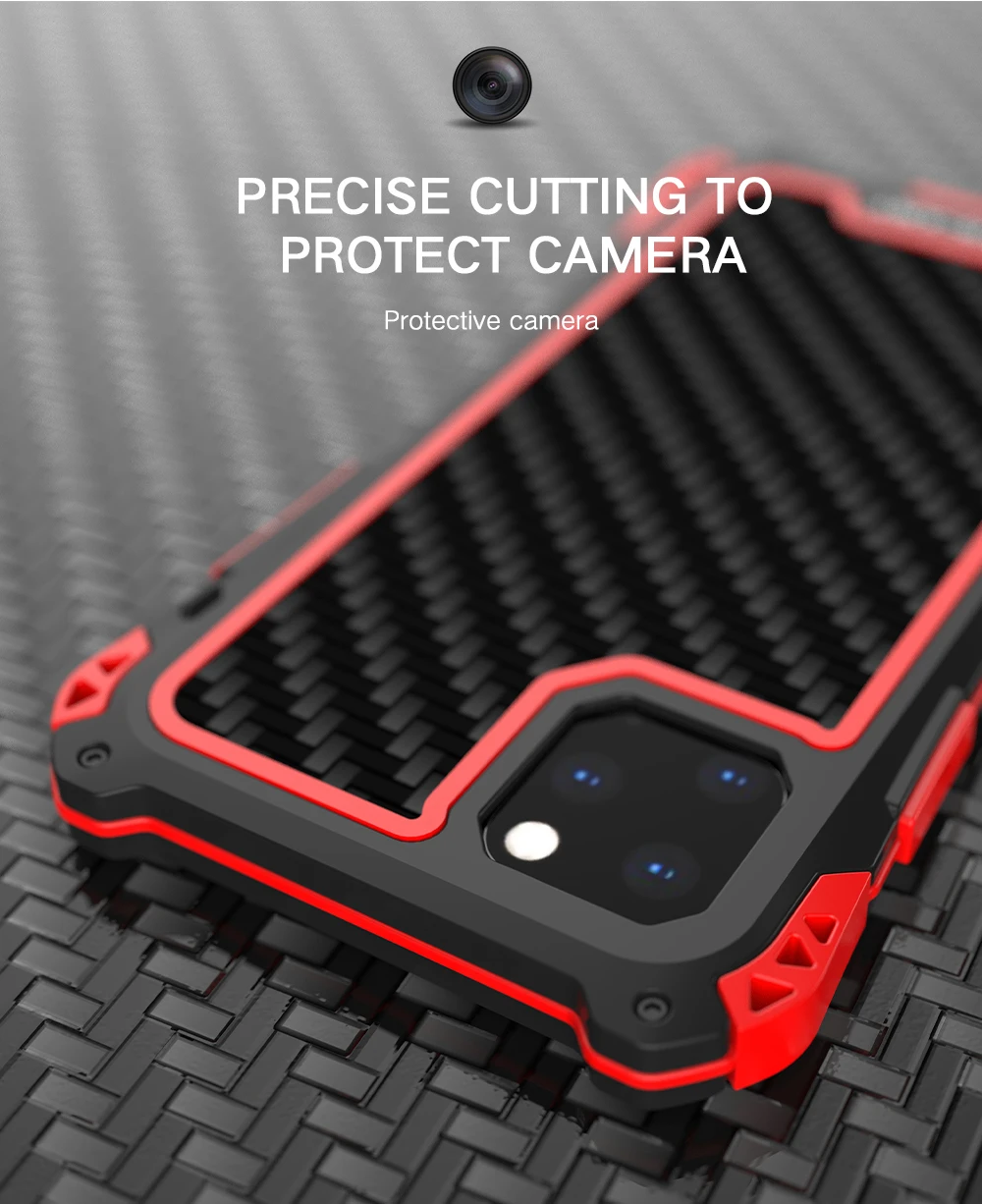 Бронированный металлический алюминиевый чехол для iPhone 11 Pro Max, сверхмощный защитный противоударный чехол для iPhone 11 Pro X XR XS Max Shell