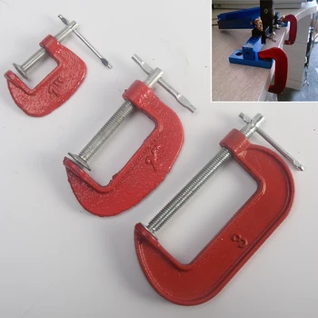 

1"/2''/3'' C-clamp G-clamp Heavy Duty Metal Carpenter Handyman Vise Grip Woodworking Tool #734