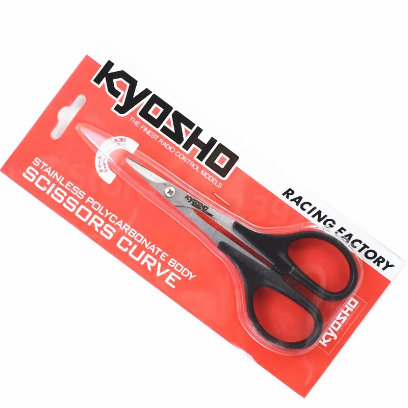 Карбонатные ножницы Kyosho KRF из нержавеющей стали изогнутые инструменты EP 1/10 1:10