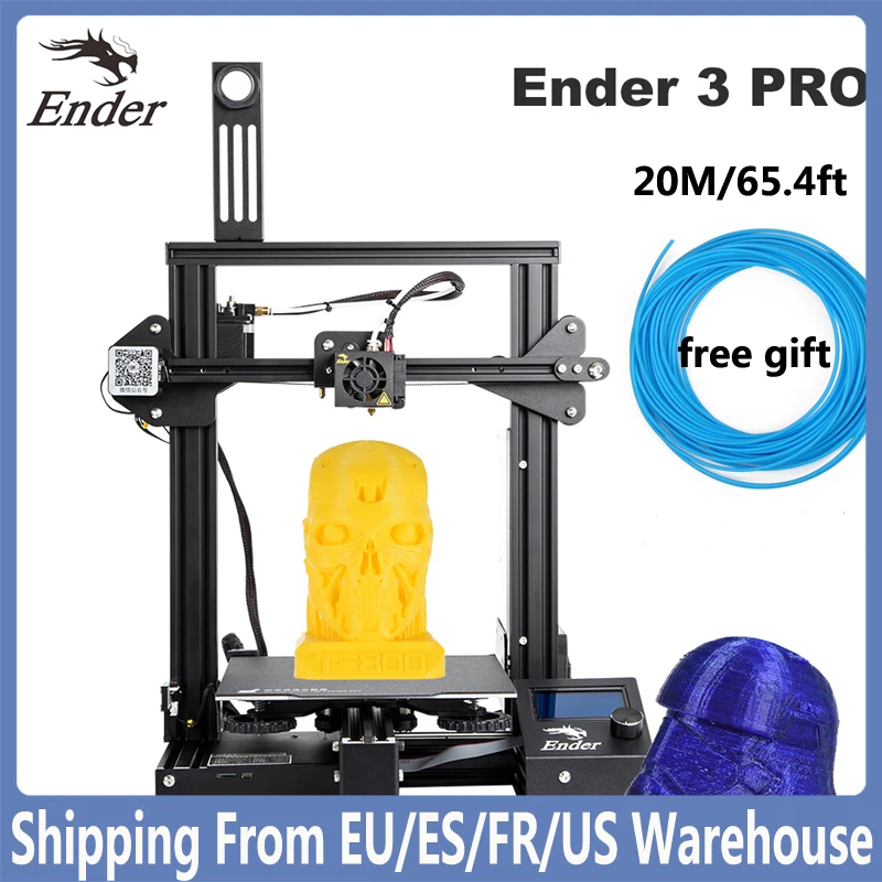 CREALITY Ender-3 Pro 3D Printer Upgrade Kit Removable Magnetic Build Plate  Resume Power Failure Printing High Quality Extruder - AliExpress