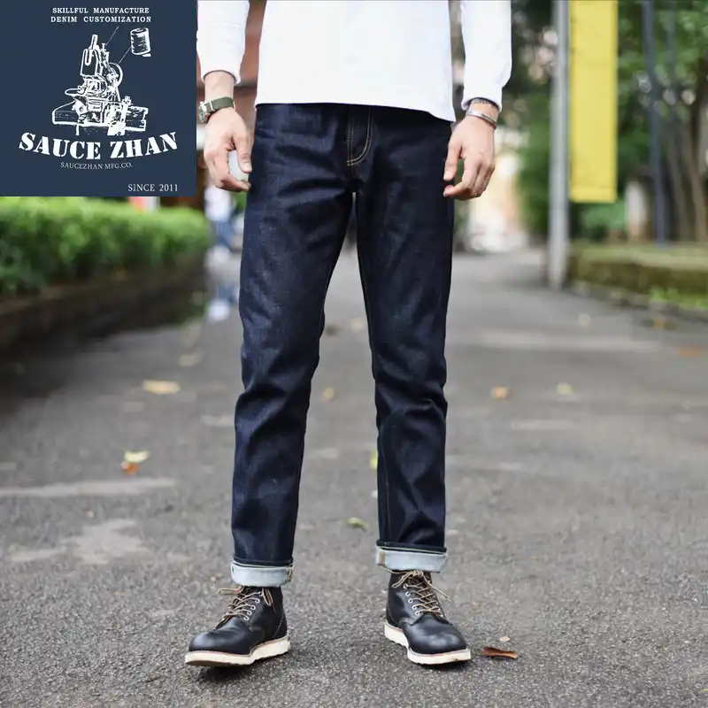 Raw denim slim fit jeans Clearance
