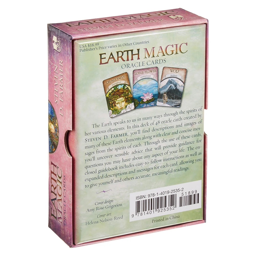 Волшебные карты Oracle Earth Magic: Прочтите карты Таро Fate для персонального использования настольной игры A 48-card