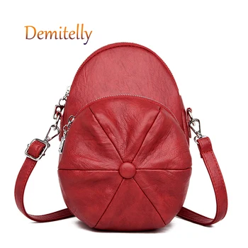 

Women's Hat Shape Handbag Personality Retro Women's Shoulder Messenger Bag PU Leather Multifunction Tote Bag Wallet Clutch