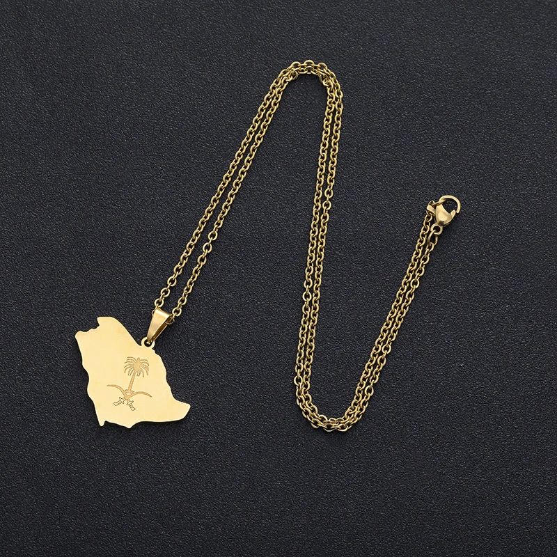 تعليقة خريطة فضة/ذهب