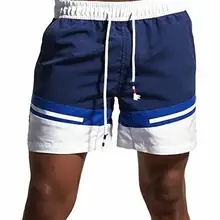 Hemiks Men beachwear Board Shorts Trunks Boxer Shorts Casual Stripe Men'S Shorts Elastic Waist Summer Beach Wear