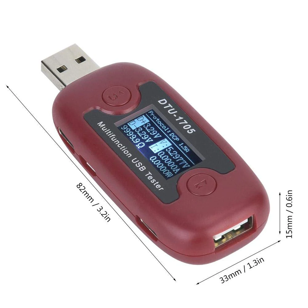Высокая точность 4-30 в TYPE-C тестер Micro-USB QC2.0 3,0 ЖК-дисплей ток напряжение сопротивление Конденсатор измеритель мощности USB зарядное устройство Доктор