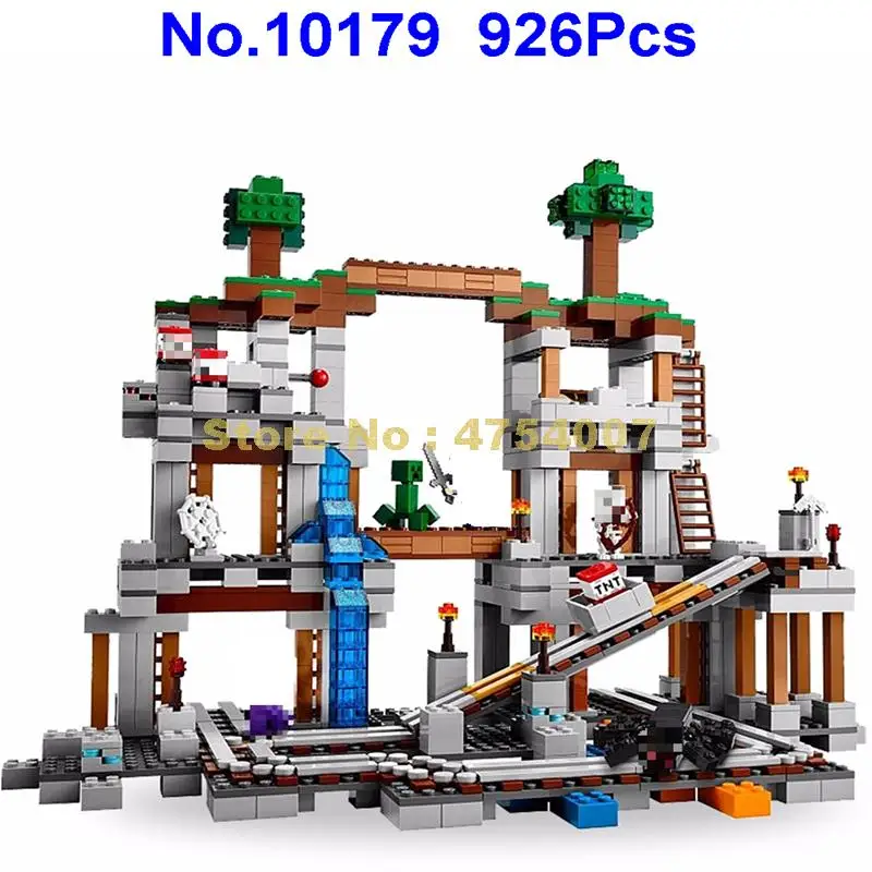 10179 926 шт мой мир Шахта Бела 2 фигурки строительный блок 21118 игрушка