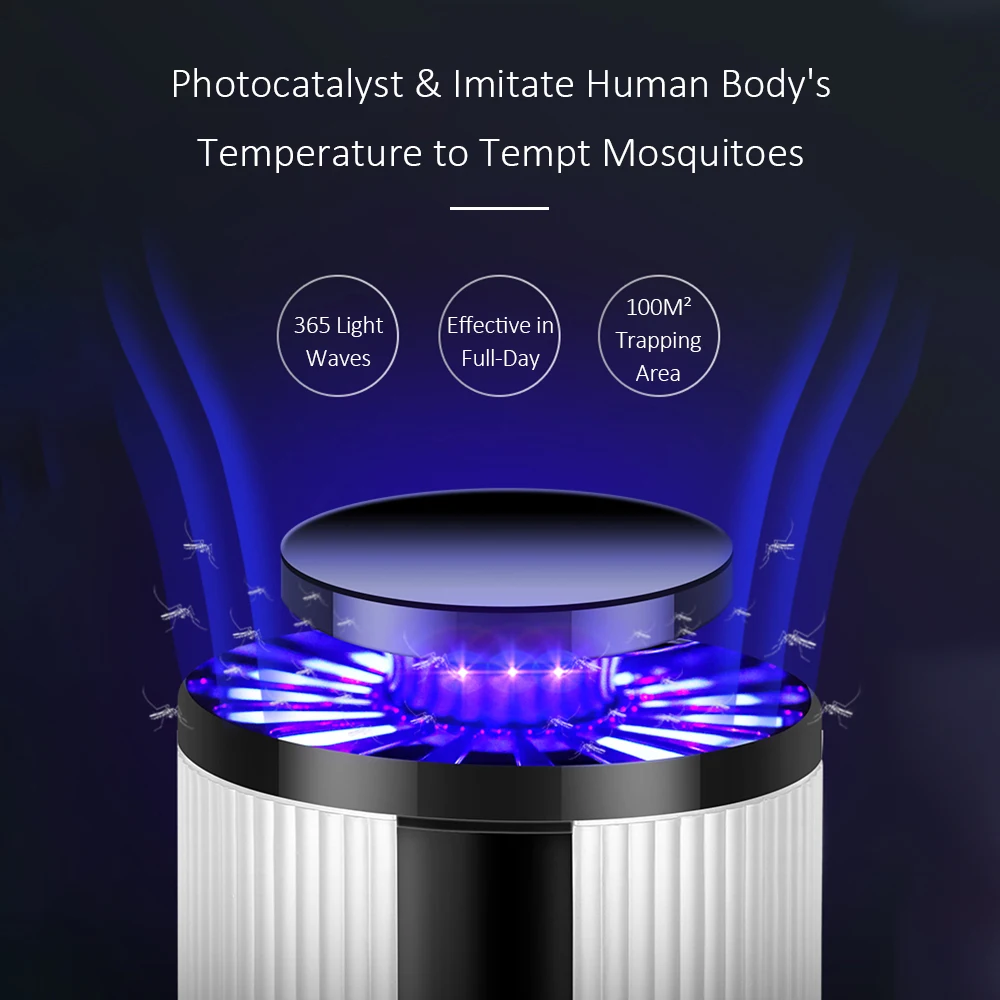USB инсектицидная лампа фотокаталитический Противомоскитный лампа комаров дома интеллигентая(ый) светового Семья Товары для здравоохранения