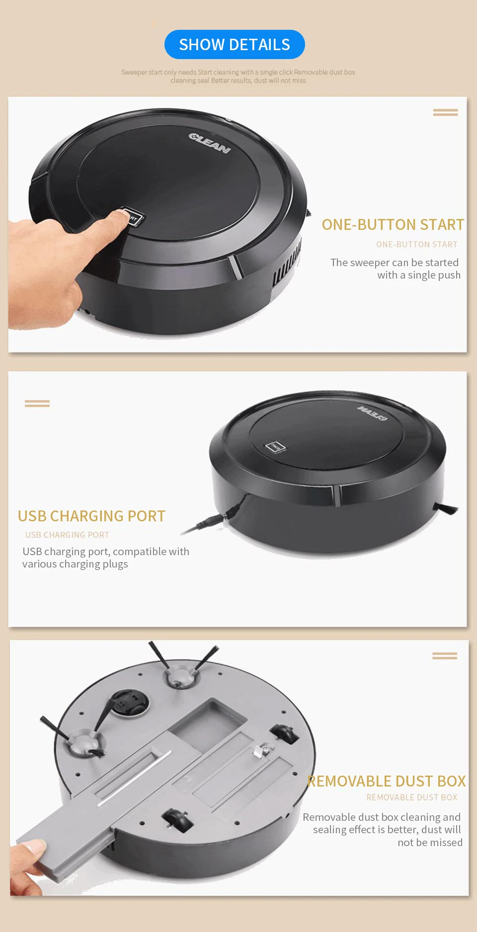 Автоматический подметальный робот-пылесос с usb зарядкой, бытовой беспроводной пылесос, интеллектуальный пылесос для ковров