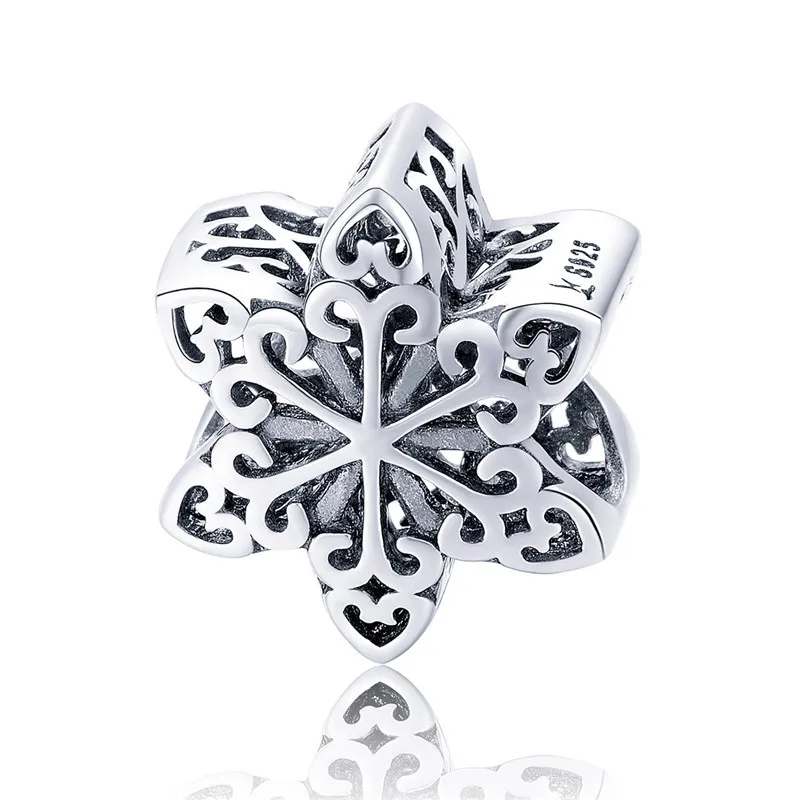 Fit Pandora браслет серебро 925 CZ Сердце Кошка лапа эльф метла дьявол талисманы S925 Морская звезда лист замок бусы с пчёлкой DIY ювелирные изделия - Окраска металла: ass719-3