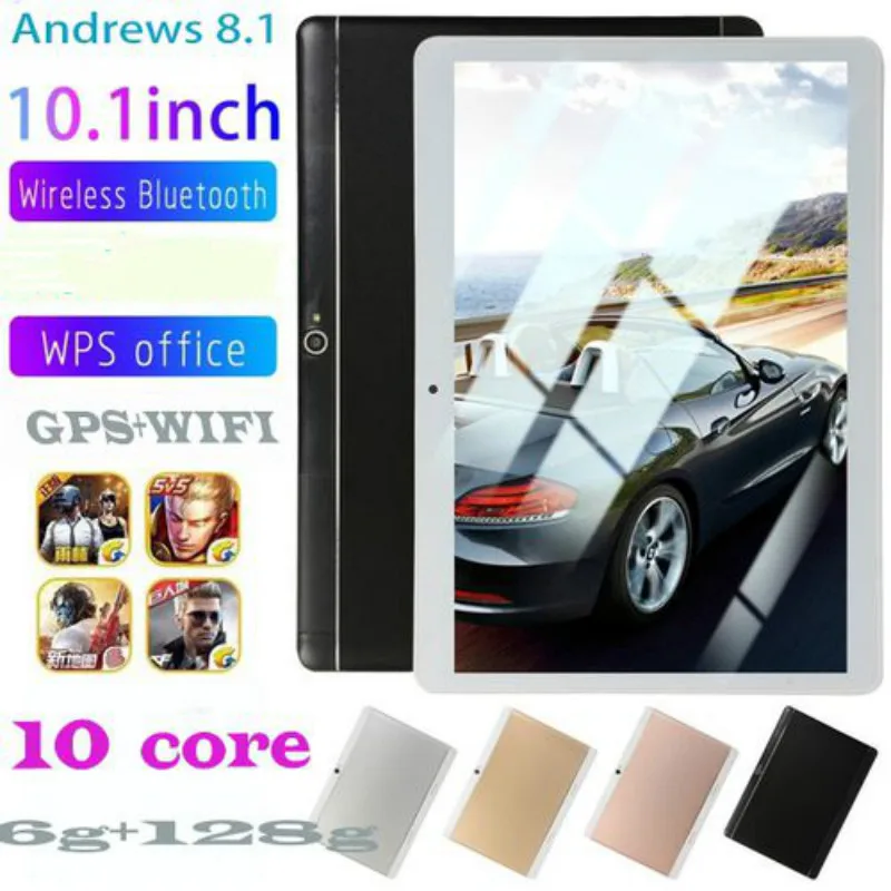 US $95.70 Android 90 4G mobile phone call tablet 10 Core 6G128GB ROM dual SIM touch tablet dual camera Google Play WIFI android tablet