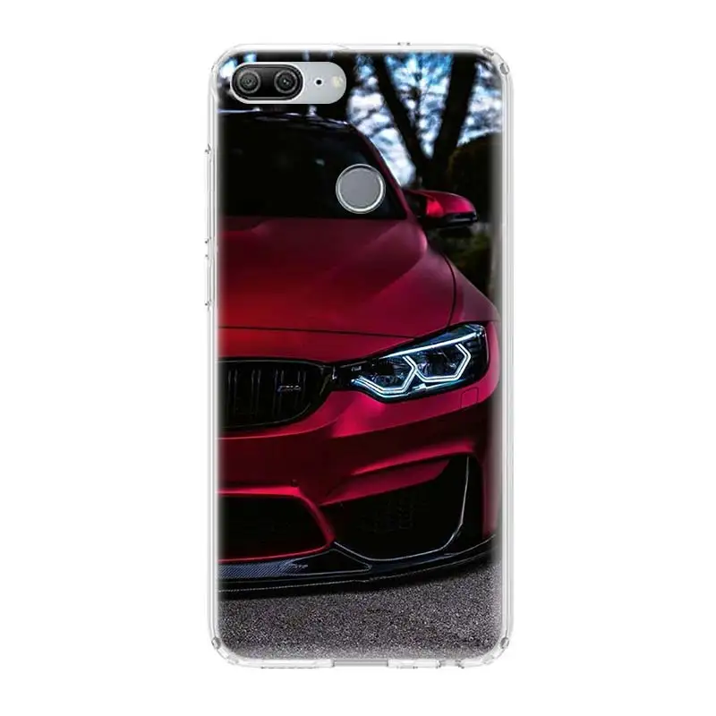 Синий и красный цвета для Bmw крышка чехол телефона huawei Y9 Y5 Y6 Y7 2019 Honor 8X8 S 7A