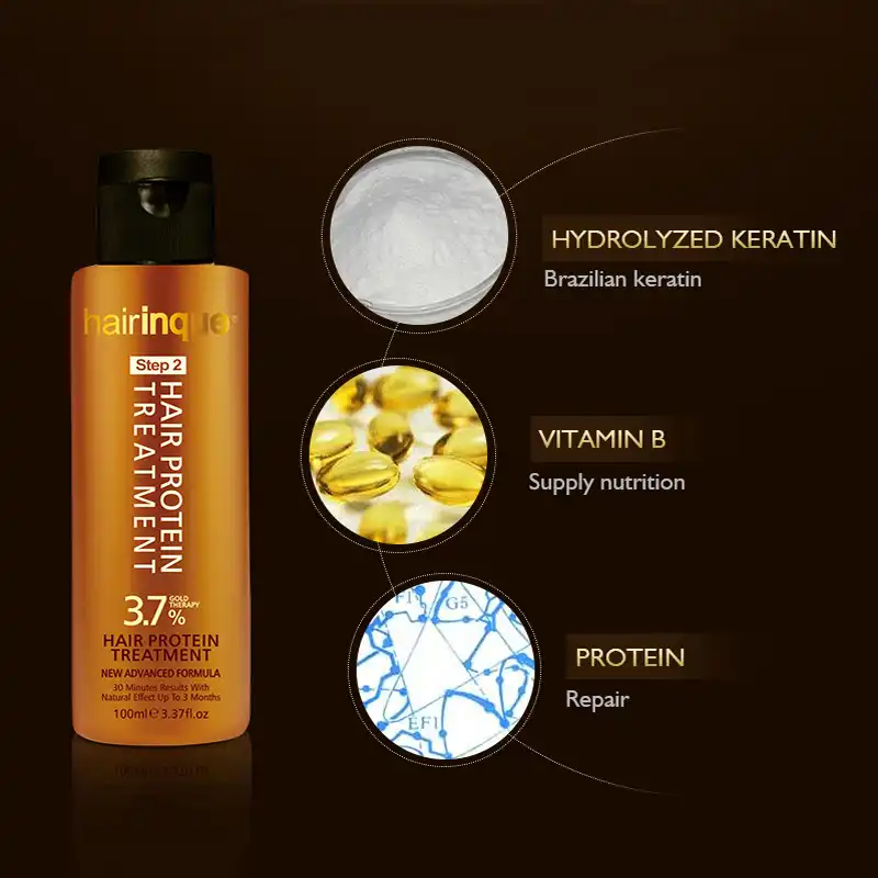 gold golden professional brazilian keratin