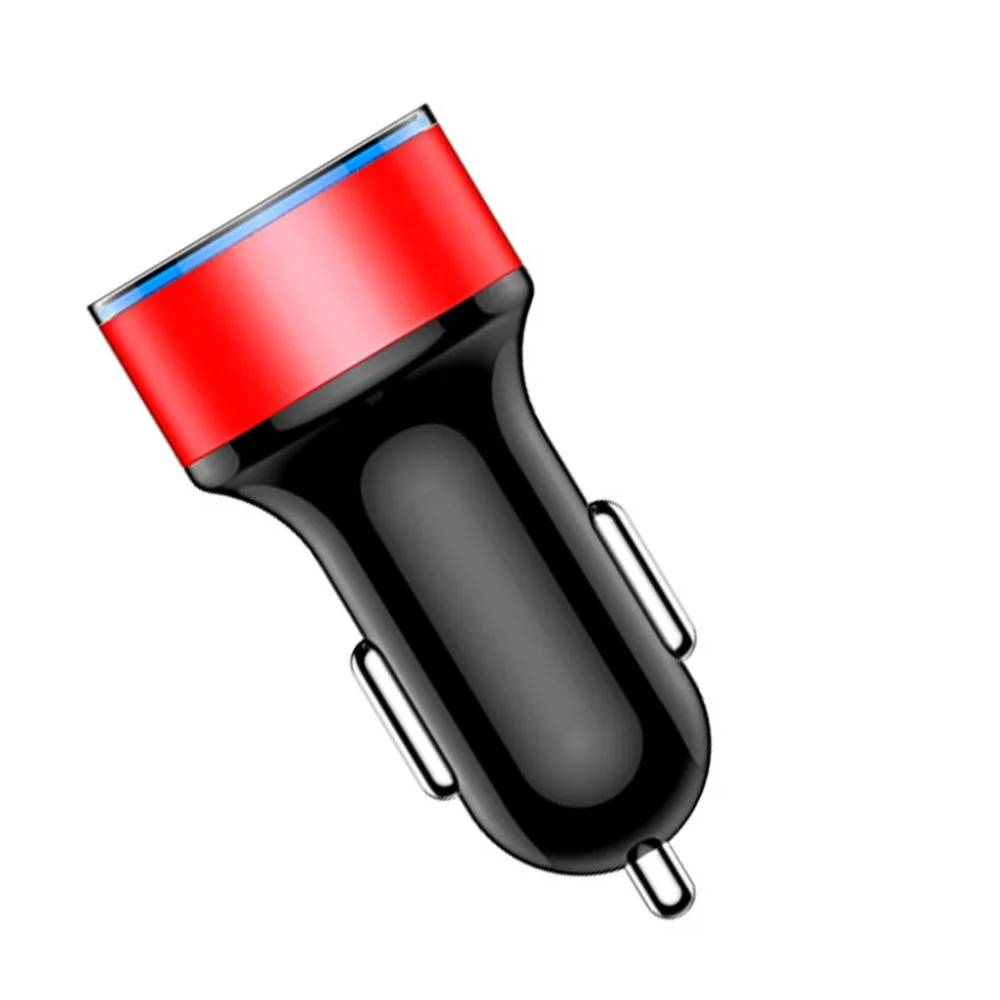 3.1A двойной USB Автомобильное зарядное устройство с светодиодный дисплей Универсальный мобильный телефон автомобильное зарядное устройство для Xiaomi samsung S8 iPhone 6 6s 7 8 Plus
