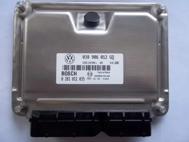 Машинный двигатель компьютерная плата ECU 0281011035 038 906012GQ подлинный