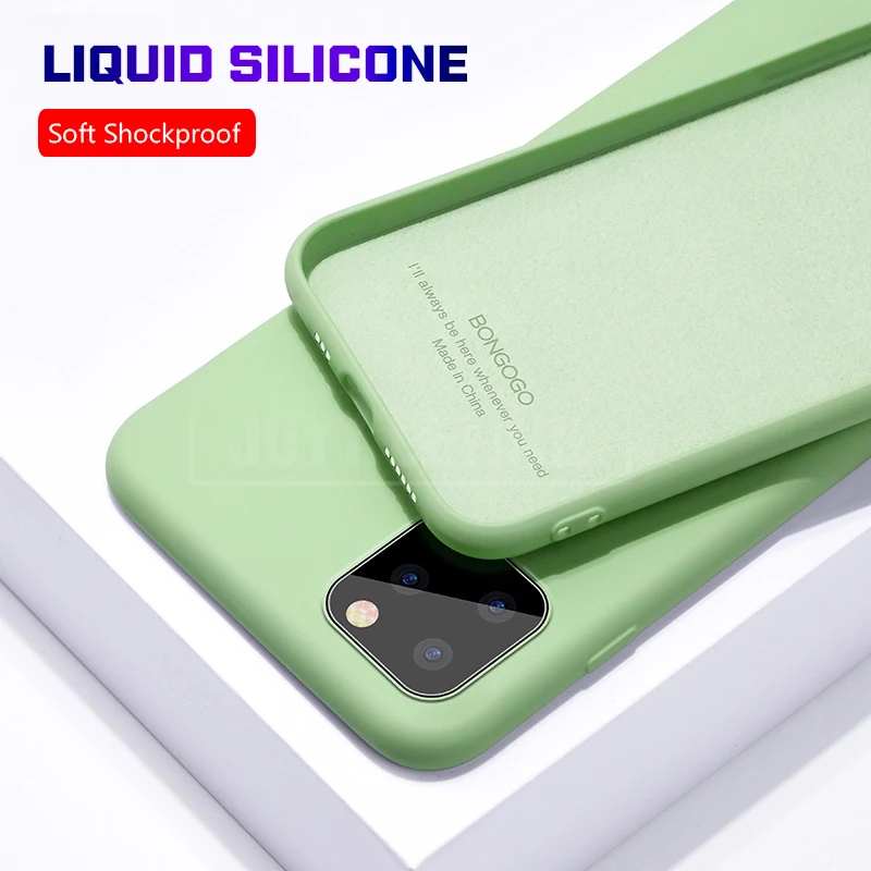 

Luxury Case For iPhone 11 Pro Max Cover Case Silicone Shockproof Cases For iPhone 11 Pro 11Pro Case Luxury Liquid Silicone Case