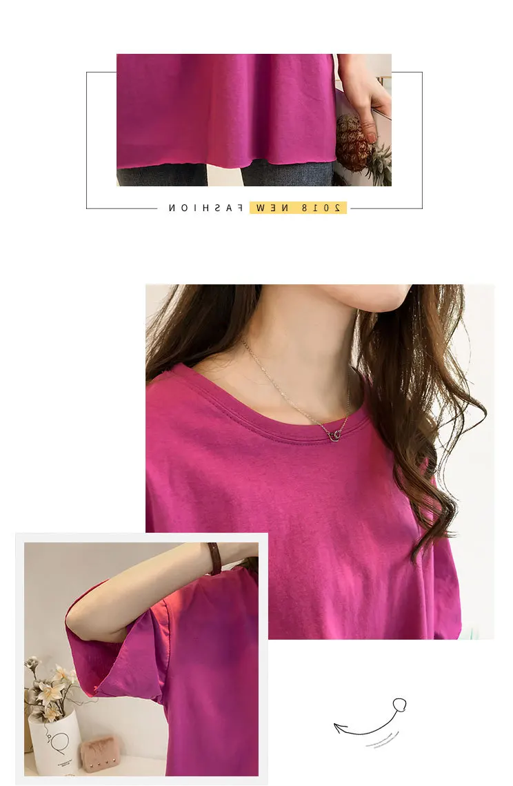 Летняя женская футболка, новая футболка ярких цветов, женская футболка с коротким рукавом для студентов, свободная Корейская ins одежда с коротким рукавом