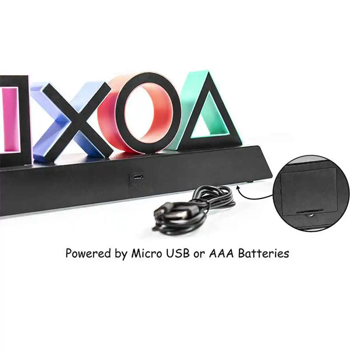 Атмосферный неоновый свет USB игровая икона акриловая лампа с голосовым