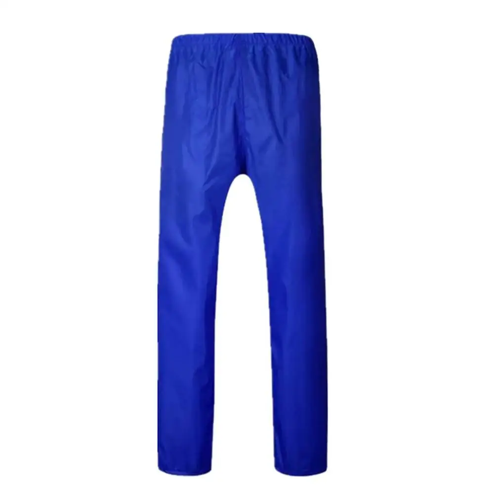 Мужской и Женский двойной дождевик; непромокаемые штаны для путешествий на открытом воздухе водонепроницаемые дышащие рабочие дождевые штаны - Цвет: blue single layer