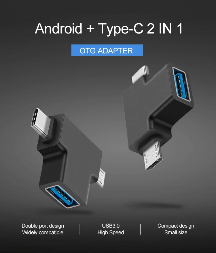 UTHAI J15 type-C OTG адаптер USB3.0/type-c/Micro USB 3 в 1 конвертер для Android USB C разъем OTG Muliti адаптер для U диска