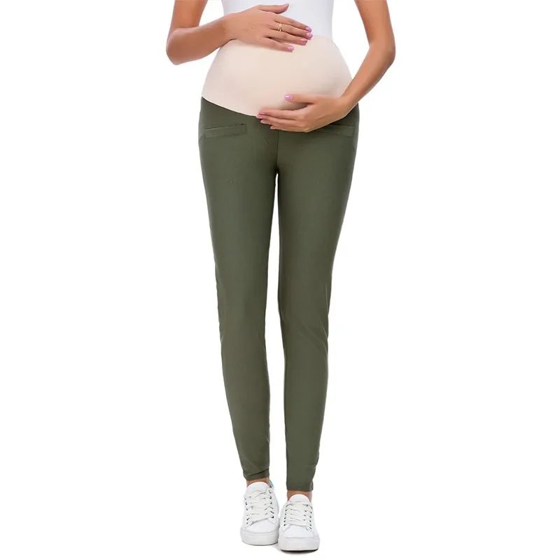 Женские штаны для беременных, женские штаны для тренировок с высокой талией, штаны для отдыха, растягивающиеся Леггинсы для беременных - Цвет: pic