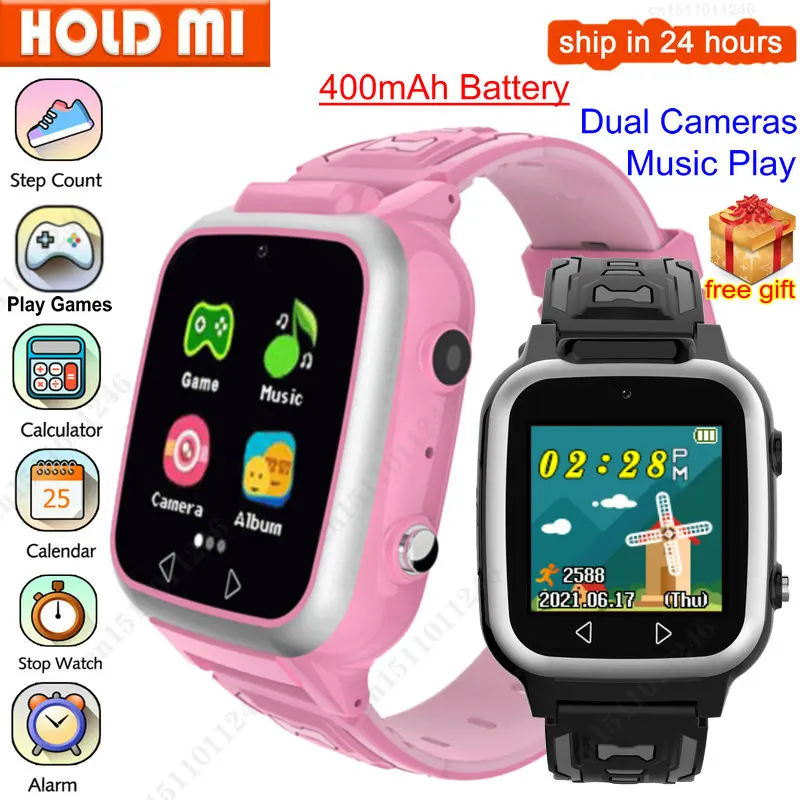 New Kids Smart Watch Music Game Pedometer Dual Camera Children MP3 - Main Image