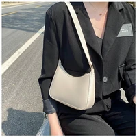 New Retro PU Leather Shoulder Bag for Women – Solid Color Fashion Underarm Hobo Handbag, Casual Everyday PU Leather Purse - Image 2