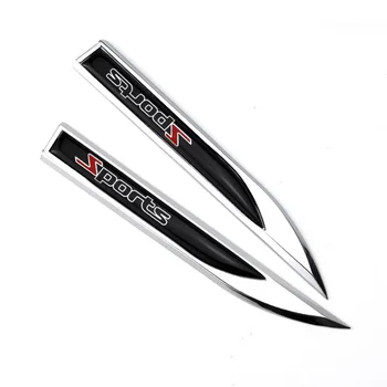 

3D Car Styling Side Wing Badge Emblem Fender Sport Car Sticker For Ford Focus Kuga Fiesta Ecosport Mondeo Escape Explorer Edge