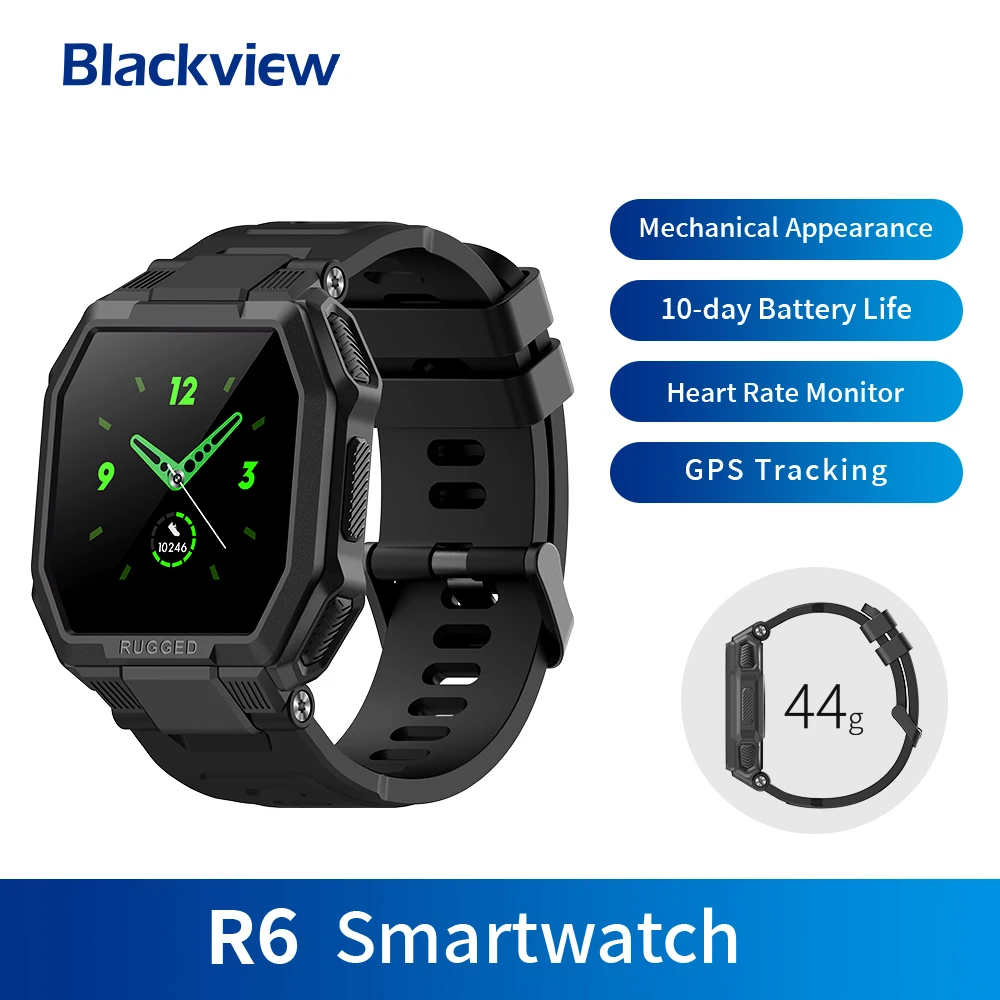 Photo Product Blackview R6 SmartWatch IP68 Waterproof Rugged Smart Watch Heart Rate Sports Sleep Fitness Tracker for Men Women IOS Android