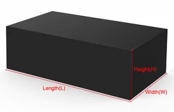 High-Quality Waterproof Outdoor Patio Furniture Cover, 62-Inch, Black Oxford Cloth Dust Cover - 145X85X80cm (BLACK)