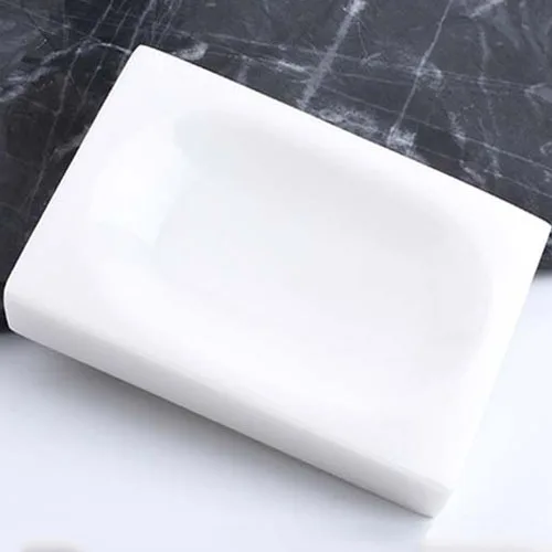 White JINSERTA мраморная мыльница из смолы, мыльница для ванной комнаты, креативная многофункциональная тарелка для хранения, уникальная коробка для дома, отеля - Цвет: White