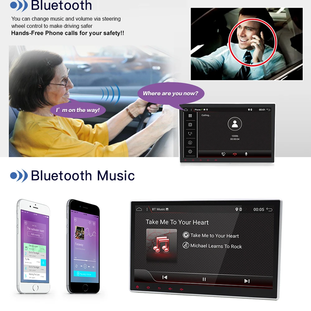 Perfect Bosion Android 9.0 Octa Core 10.1 inch Double 2 din Car GPS DVD Player with BT WIFI DAB+ radio Stereo 2din Car Radio Multimedia 5