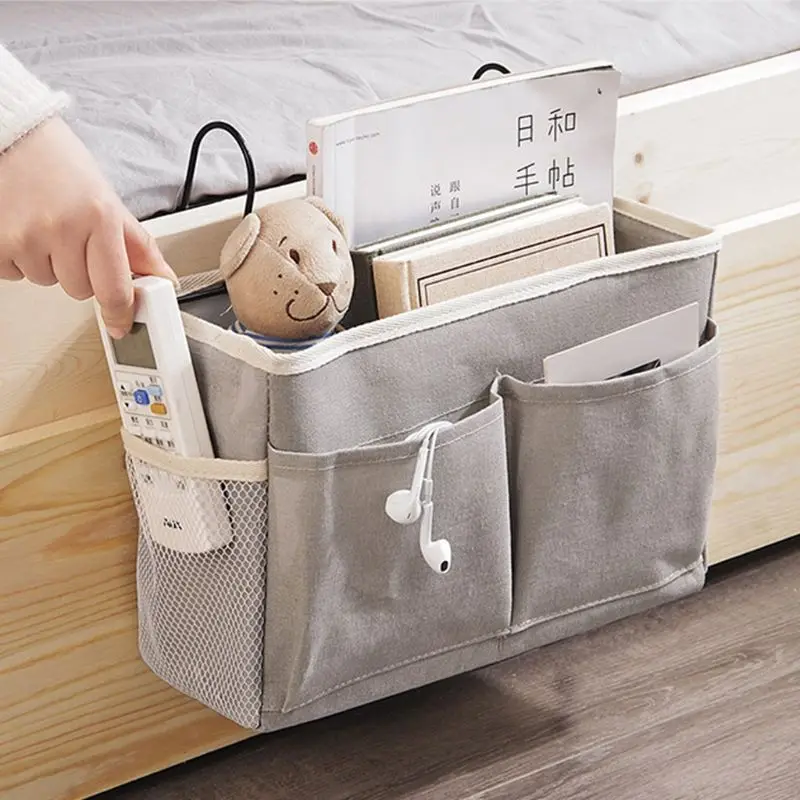 Bedside Caddy Hanging Storage Bag Organizer Dorm Room Phone Book Magazine Holder