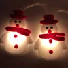 Snowflakes Snowman LED String Fairy Lights Garland Christmas Tree Decorations Lantern for Home Xmas Party Holiday Lighting Decor ► Photo 2/6