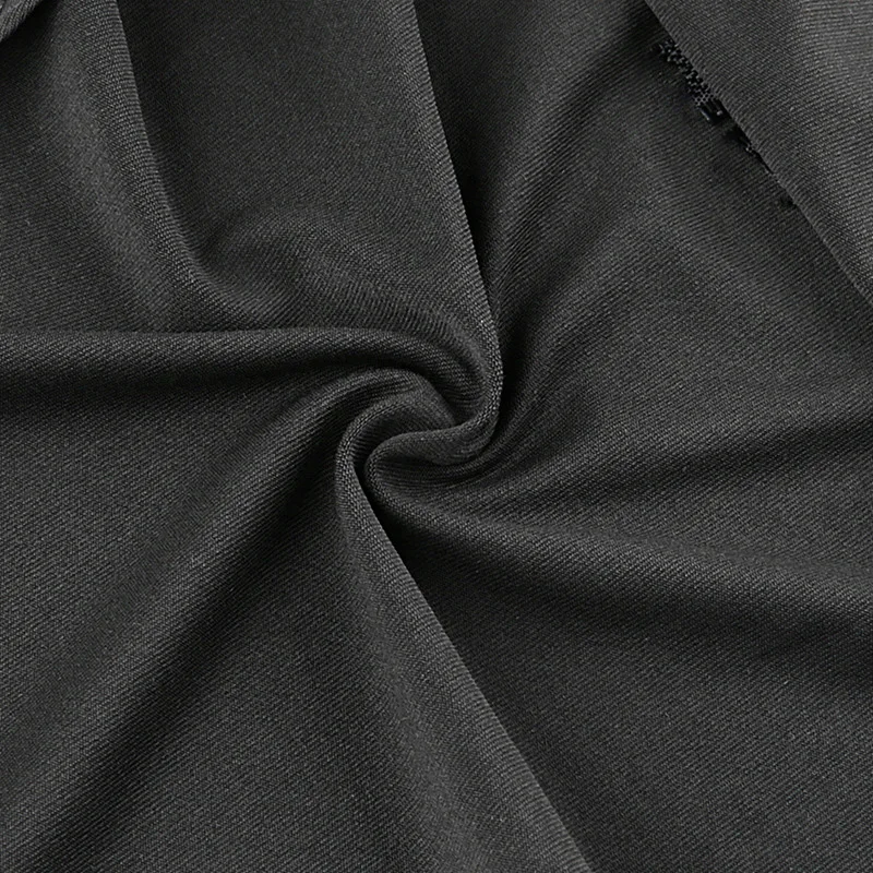 NORMOV модное женское облегающее боди с молнией длинный рукав в полоску сексуальные комбинезоны повседневные Черные Лоскутные эластичные боди