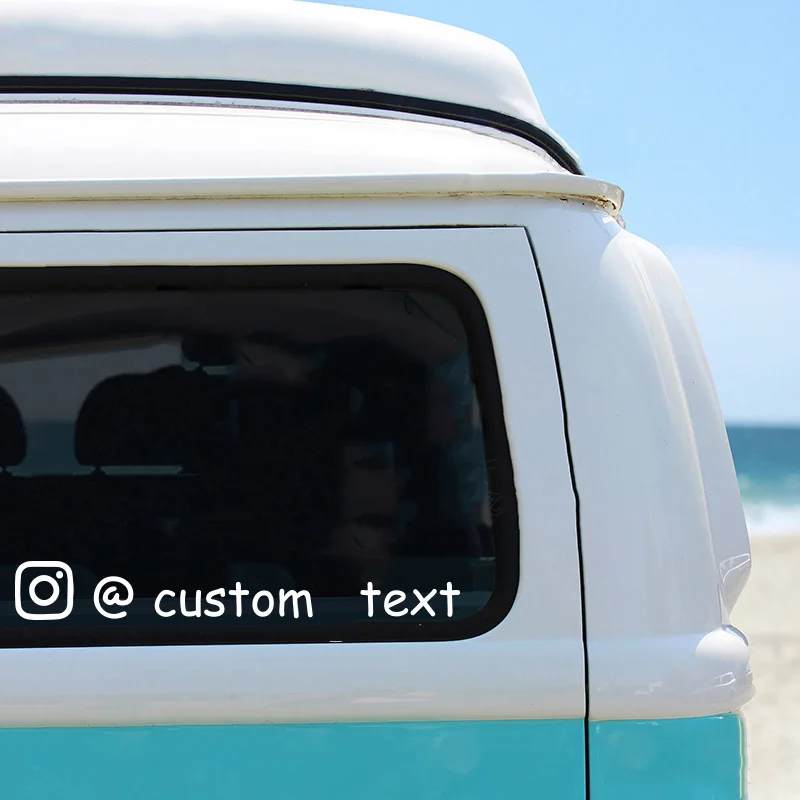 

Custom Personalized Car Sticker E-mail And Instagram User Name Vinyl Car Stickers Styling Cover Door Window Cars Decals