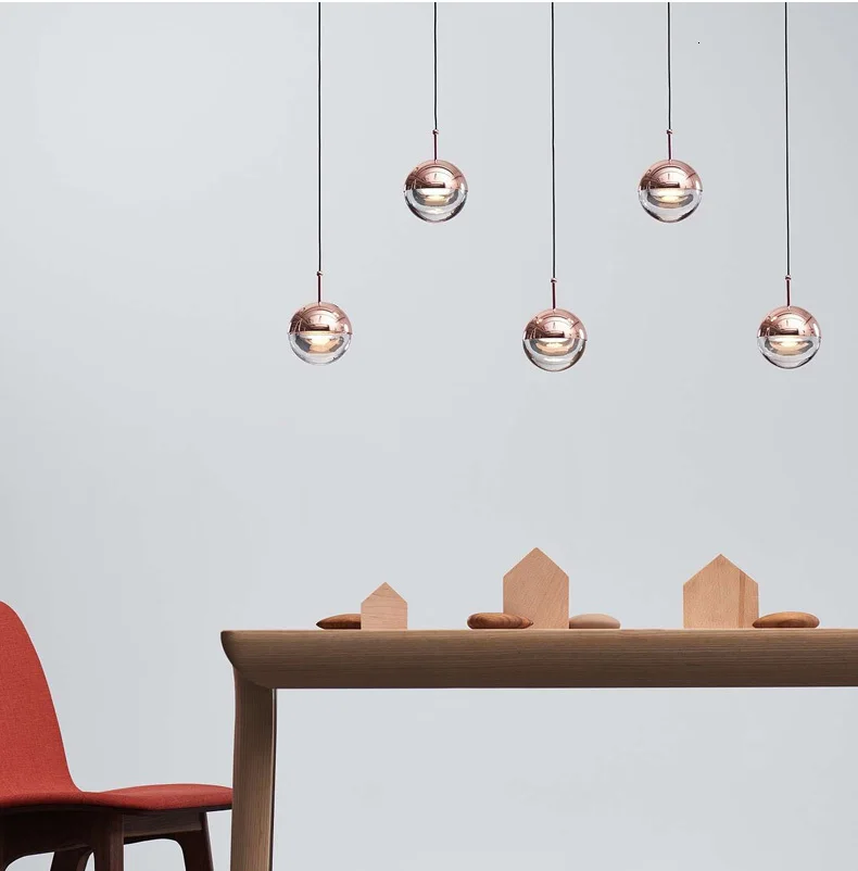 Modern Minimalist Pendant Light Lamp Nordic Ceiling Clothing Decoration Glass Ball Lamp for Living Room Bedroom Dining Room