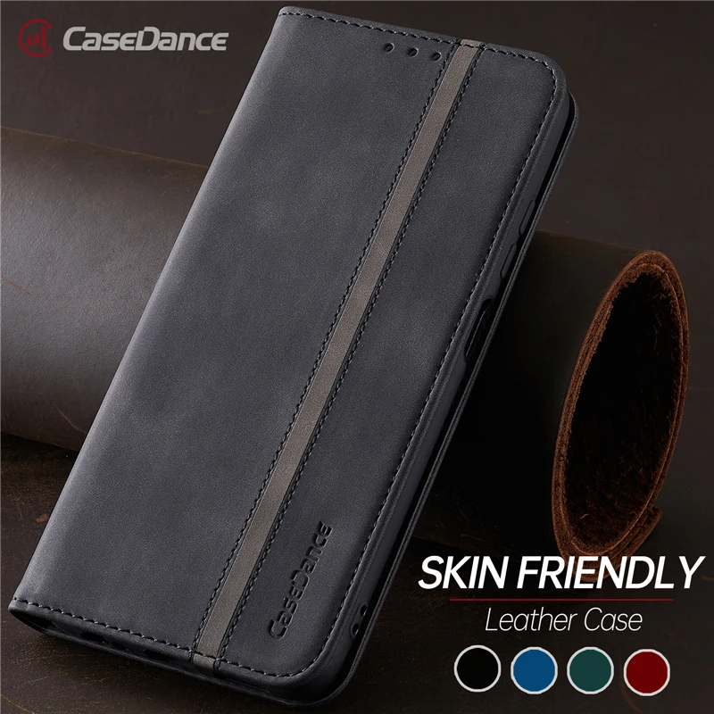 New Leather Flip Wallet Case For Xiaomi Redmi Note 9 Pro Max Phone Cover Magnetic Closure Book | Мобильные телефоны и