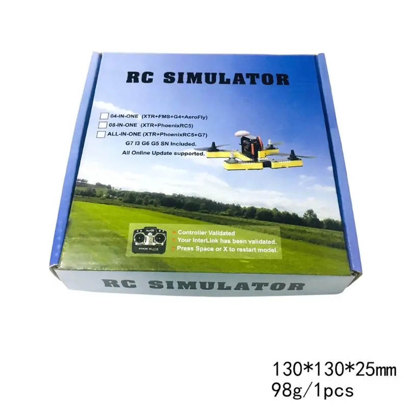 22 в 1 RC USB симулятор полета с кабелями для G7 Phoenix 5,0 Aerofly XTR VRC FPV Racing