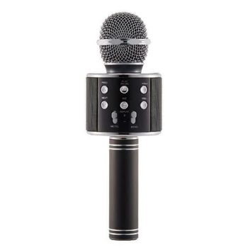 

WS858 Bluetooth Wireless Karaoke Handheld Microphone USB KTV Player Bluetooth Mic Speaker Record Music with Carring bag