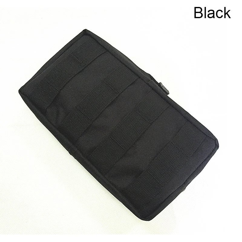 Тактическая Сумка Molle, сумка для повседневного использования, сумка для жилета, рюкзака, пояса для охоты на открытом воздухе, поясная сумка, военный аксессуар, сумка - Цвет: Black