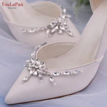

YouLaPan X34 Handmade Rhinestones Shoes Clips Decorations Accessories Jewelry Removable Diamond Shoes Clips for High Heels 2021