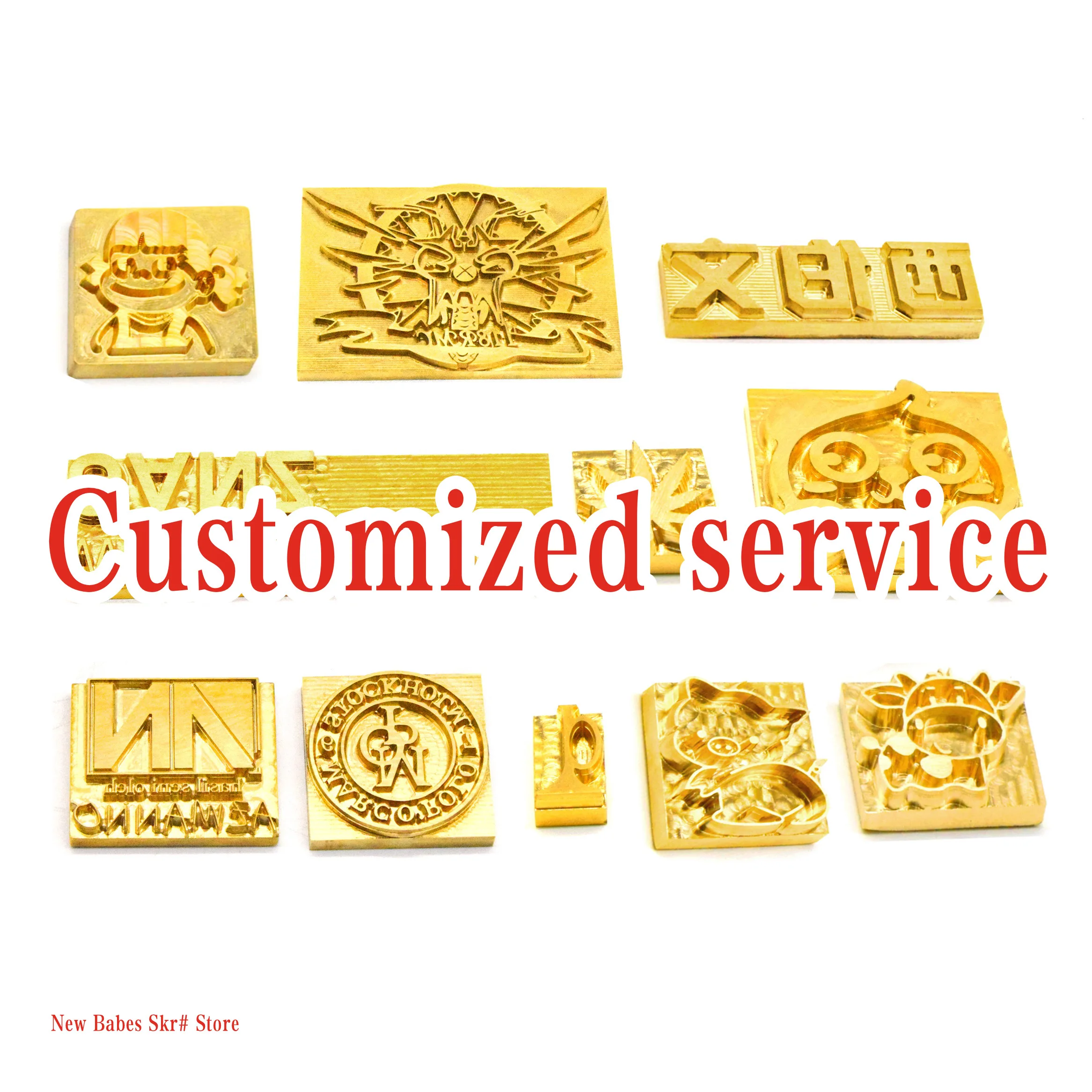 Leather Craft Stamps Custom Logo Stamp Customized Logo Leather Stamp Copper Brass Wood Paper Skin Bread Cake Die Heating Emboss Mold Letter Metal Stamp Iron Skin