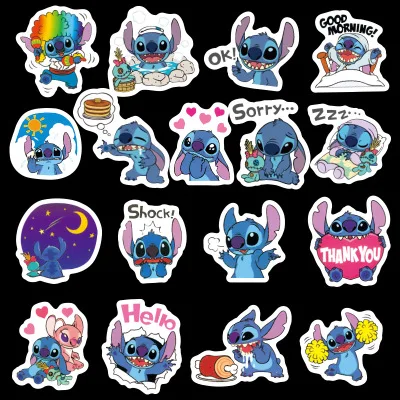 Наклейка s Stitch 50 шт. аниме наклейка s милые вещи наклейка s для детей наклейка на ноутбук книга автомобиль багаж Pusheen