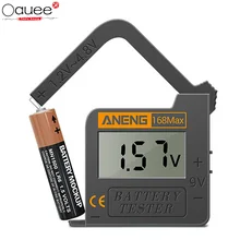 Testeur numérique de capacité de batterie au Lithium 168max, outil de Diagnostic avec écran LCD, pile bouton AAA AA 6F22 9V CR2032 