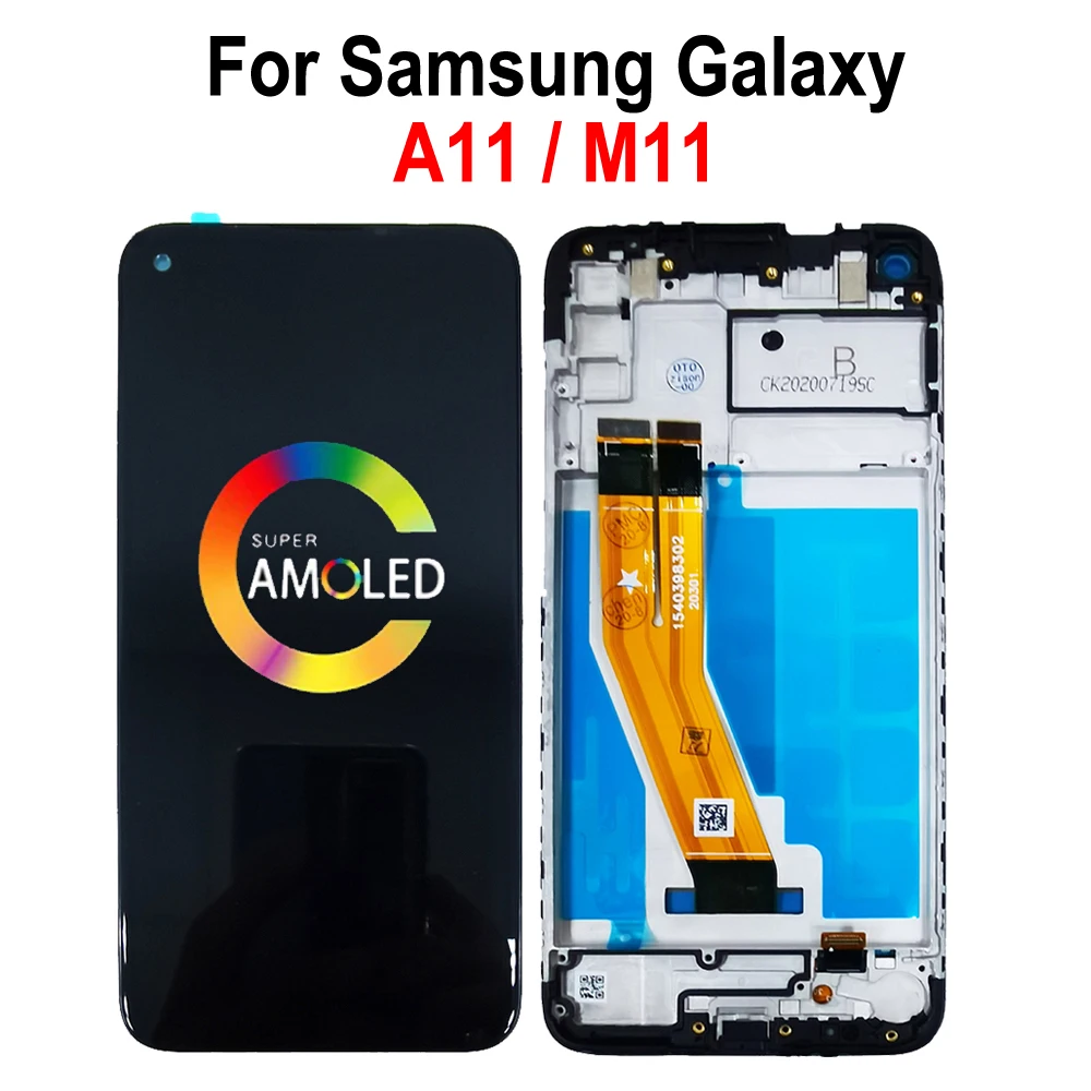 ЖК-дисплей Super AMOLED для Samsung Galaxy A11 A115 SM-A115F/DS A115M M11 M115F сенсорный дигитайзер в сборе с