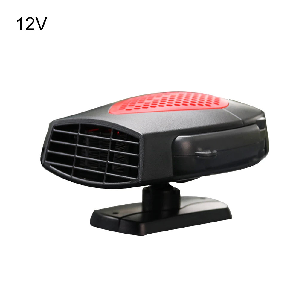 12/24V 150W фары для автомобиля тепловентилятор автомобильный обогреватель Электрический воздухонагреватель отопление Защита от солнца на заднее стекло авто стеклоочиститель Demister - Название цвета: Black Red 12V